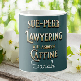 Caneca De Café Advogado Engraçado Sue-perb Advogando Personalizad