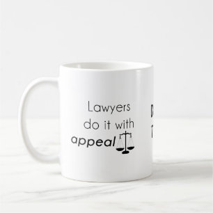 Caneca De Café Advogados fazem isso com