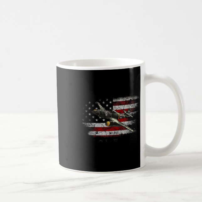 Caneca De Café Aeronave alemã Me 262 Fighter Jet Mem (Direita)