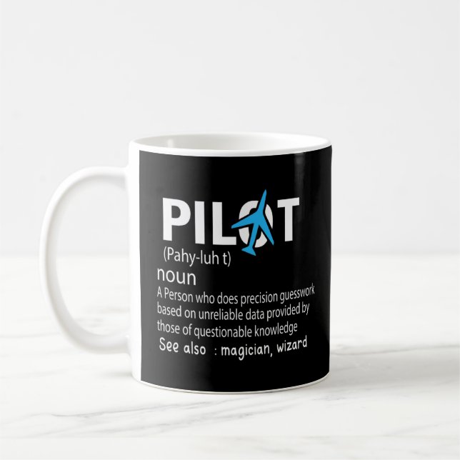 Caneca De Café Aeronave de definição piloto (Esquerda)