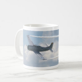 Caneca De Café Aeronave de Troia T-28C em Voo