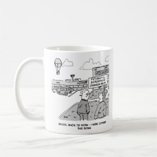Caneca De Café Aerospace Boss Engenheiro de Aeronaves Balões de A