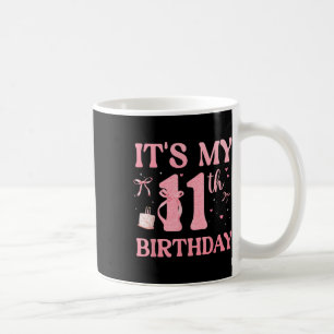 Caneca De Café Aesth, Arco De Coquete Rosa De Aniversário De 11 A