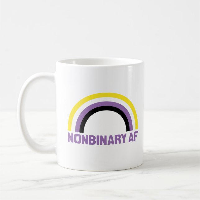 Caneca De Café AF não binário (Esquerda)