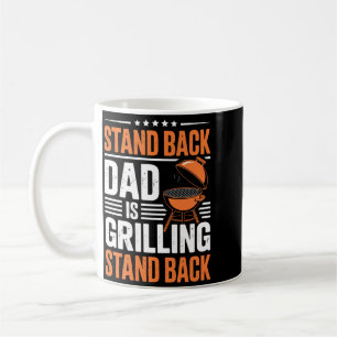 Caneca De Café Afastar Pai Está Grelhando Churrasco Festa no Quin
