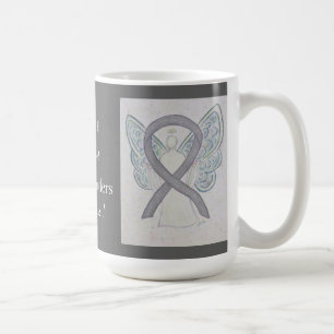 Caneca De Café Afecções cerebrais Sensibilização Friso Anjo Tampã