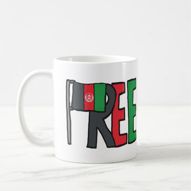 Caneca De Café Afeganistão livre (Esquerda)