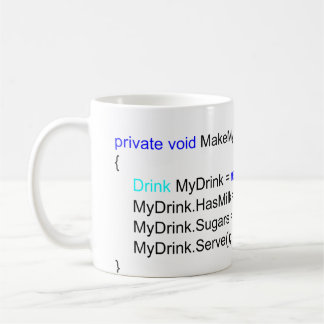 Caneca de café afiada dos programadores de C#