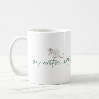 Caneca De Café Afirmação da Cat Mug, "Minha Existência Importa"