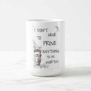 Caneca De Café Afirmação de Autoestima Positiva