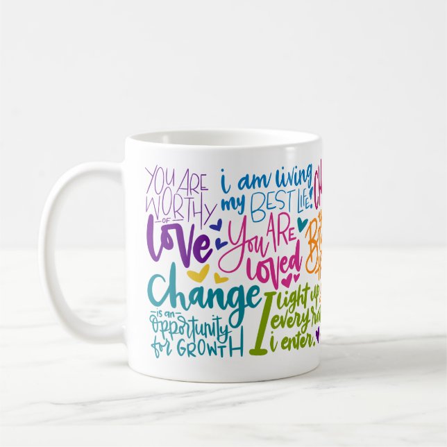 Caneca De Café Afirmação Diária (Esquerda)