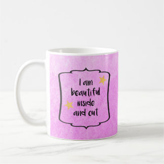 Caneca De Café Afirmação Diária Positiva Otimista de Confiança