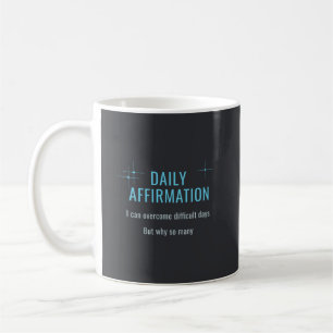 Caneca De Café Afirmação Diária, Posso Superar Dias Difíceis