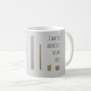 Caneca De Café Afirmação eu sou o arquiteto de minha vida