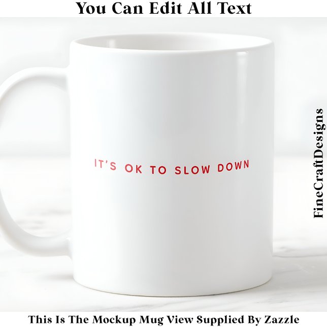 Caneca De Café Afirmação Positiva e Viver Mindful 051 Cote (Criador carregado)