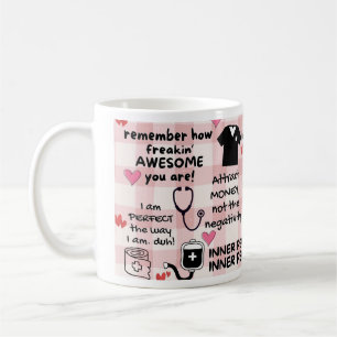 Caneca De Café Afirmação Positiva Engraçada Enfermeira Cirúrgica 