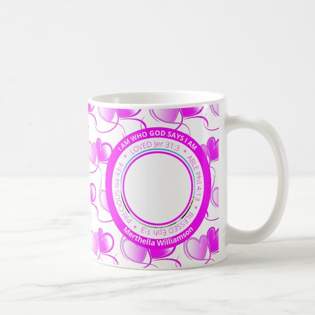 Caneca De Café Afirmação Positiva Sou Cristã (Direita)