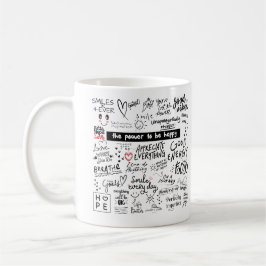 CANECA DE CAFÉ AFIRMAÇÕES BOAS VÍBULAS MUG