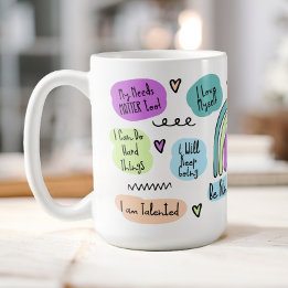Caneca De Café Afirmações positivas