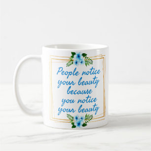 Caneca De Café afirmações positivas citam