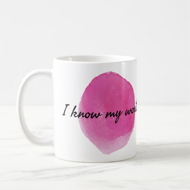 Caneca De Café afirmações positivas de autoaceitação (Esquerda)