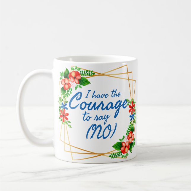 Caneca De Café afirmações positivas para ansiedade e amor próprio (Esquerda)