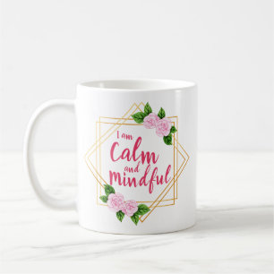 Caneca De Café afirmações positivas sobre saúde mental e amor 