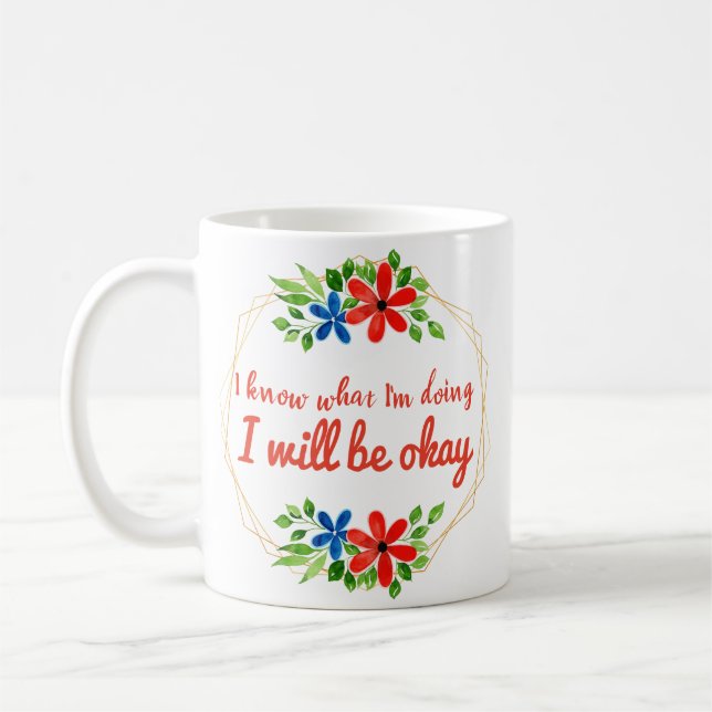 Caneca De Café afirmações vívidas positivas para o trabalho e o a (Esquerda)