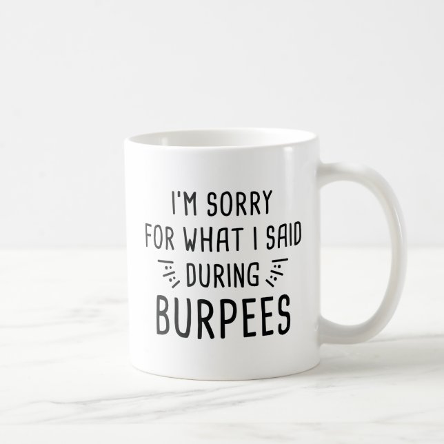 Caneca De Café Afirmado Durante Burpees (Direita)