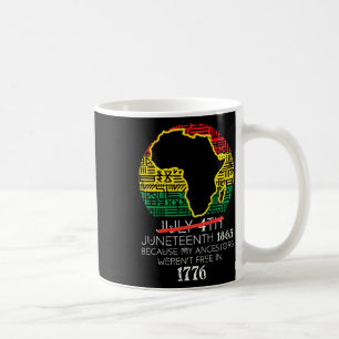 Caneca De Café África Mapa em 4 de julho de 18 de junho de 1865 1