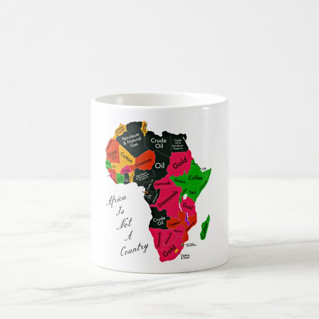 Caneca De Café África não é um país (Centro)