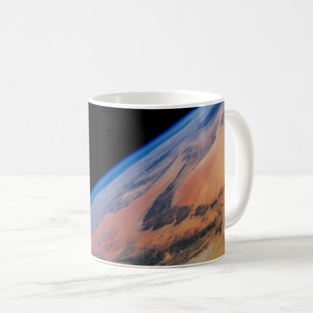 Caneca De Café África norte E O Vasto Deserto Líbio. (Frente Esquerda)