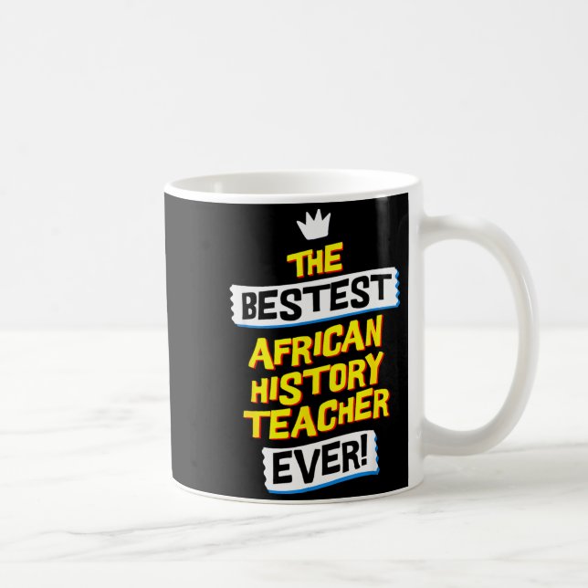 Caneca De Café African History Teacher, Funny Job Occupation  (Direita)