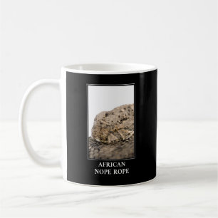 Caneca De Café African Nope Rope - Puff adder Cobra Danger