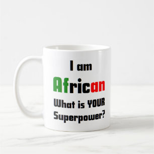 caneca de café africana