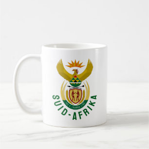 Caneca De Café Afrikaans South Africa Casaco de Armas