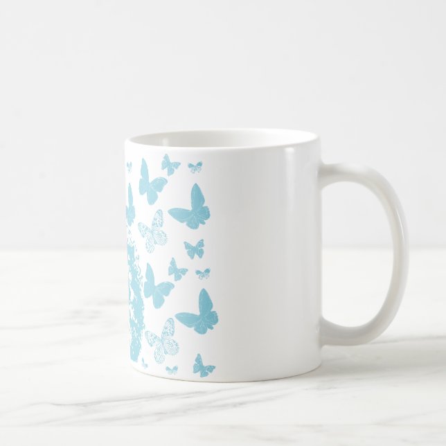 Caneca De Café Afro, borboletas e óculos de sol (Direita)