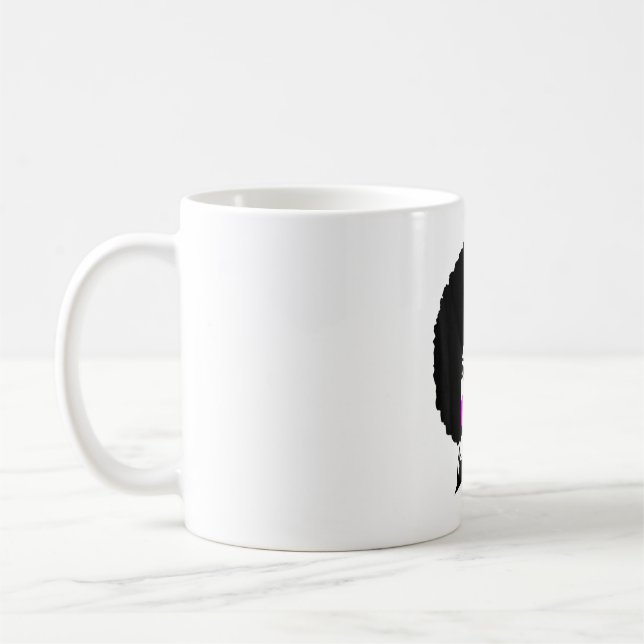 Caneca De Café Afro Hair Natural Hair afro-americano (Esquerda)