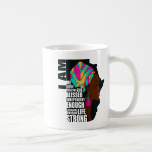 Caneca De Café Afro Você É Suficiente Eu Sou Frases Irracionais M