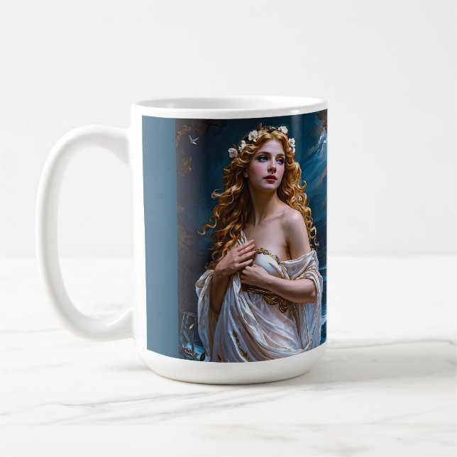 Caneca De Café Afrodite: Deusa do Amor e da Luz (Esquerda)
