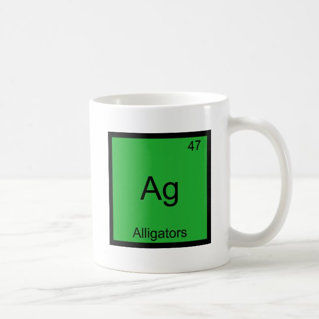 Caneca De Café Ag - Camisas engraçadas com elemento de química sí (Direita)