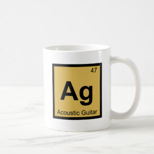 Caneca De Café Ag - Mesa Periódica de Química de Guitarra Acús