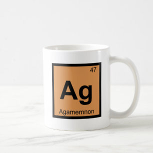 Caneca De Café Ag - Química grega Agamemnon Mesa periódica