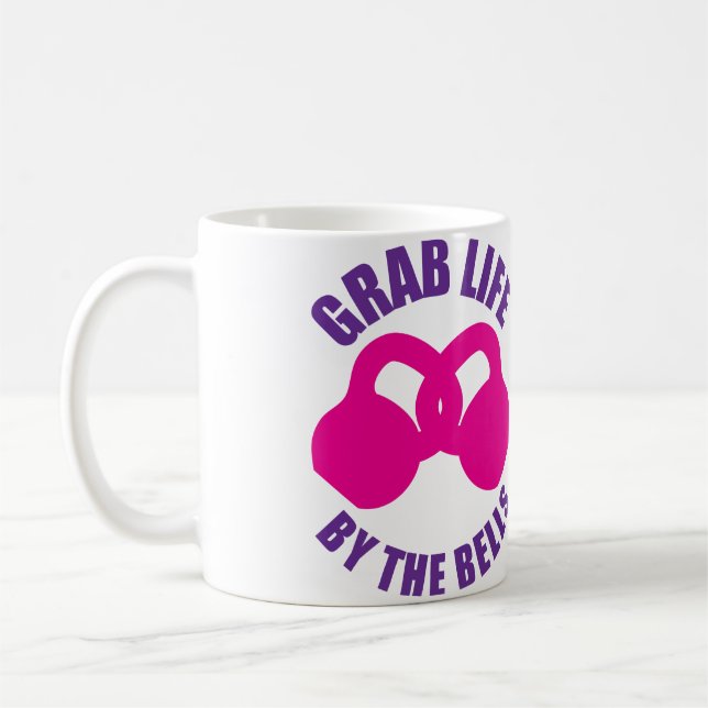 Caneca De Café Agarra a vida pelos sinos - Kettlebell (Esquerda)
