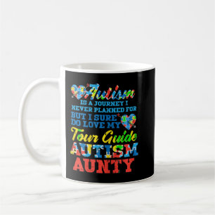 Caneca De Café Agarra esta bela jornada do Autismo Nunca Planejou