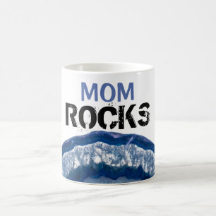 Caneca De Café Ágata do azul do Lapidary de Geode do cristal de