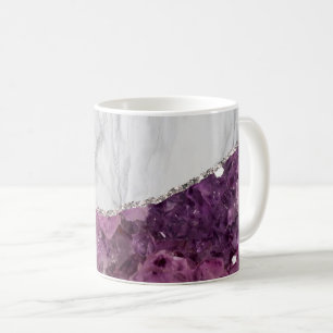 Caneca De Café Agato Preto Gilberto Marble Branco