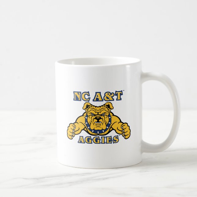 Caneca De Café Agências A&T NC | Aggie Bulldog (Direita)