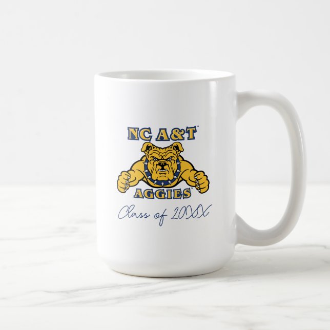 Caneca De Café Agências A&T NC | Aggie Bulldog (Direita)