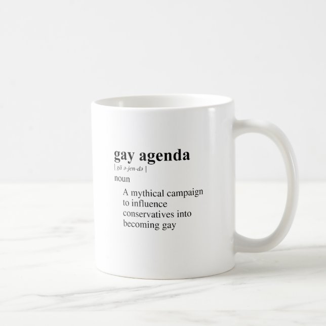 CANECA DE CAFÉ AGENDA GAY (Direita)